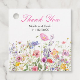 Wildflower Spring Floral Wedding Bedankjes Labels