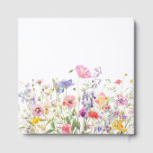 Wildflower Spring Floral Wedding Guest Book Gastenboek (Achterkant)