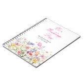 Wildflower Spring Floral Wedding Planner Notitieboek (Linkerzijde)