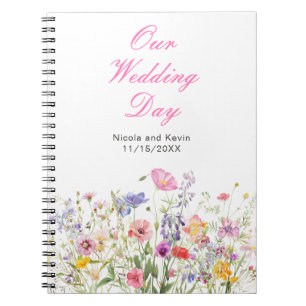 Wildflower Spring Floral Wedding Planner Notitieboek