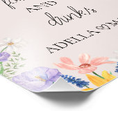 Wildflower Spring Food and Drinken Station Sign Foto Afdruk (Hoek)