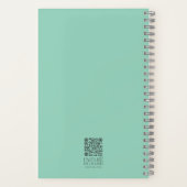 Wildflower Spring Garden Bible Verse gepersonalise Notitieboek (Achterkant)