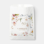 Wildflower Spring Girl Baby shower Bedankzakje (Voorkant)