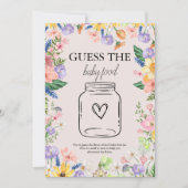 Wildflower Spring Guess de Baby Food Game Kaart (Voorkant)