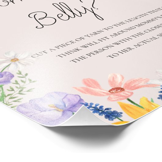 Wildflower Spring Hoe groot is het buikspel van ma Foto Afdruk (Hoek)