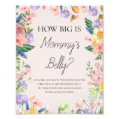 Wildflower Spring Hoe groot is het buikspel van ma Foto Afdruk (Voorkant)