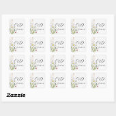 Wildflower Spring Initialen Stickers Label Floral (Vel)
