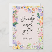 Wildflower Spring Kaarten en geschenken teken Kaar (Voorkant)