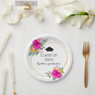 Wildflower Spring klasse afstuderen Papieren Bordje