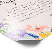 Wildflower Spring Late Night Luiers Sign Foto Afdruk (Hoek)