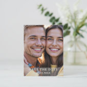 Wildflower Spring Photo Save the Date Aankondiging (Staand voorkant)