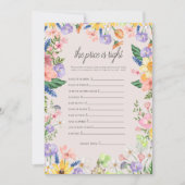 Wildflower Spring Prijs is de juiste Game Kaart (Voorkant)