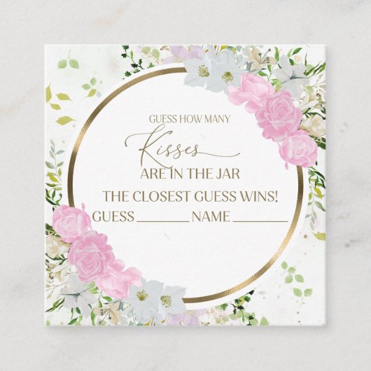 Wildflower Spring raden hoeveel kussen Kaarten (Voorkant)