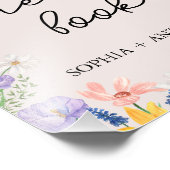 Wildflower Spring Teken alsjeblieft ons gastenboek Foto Afdruk (Hoek)