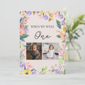 Wildflower Spring Trouwtafel Word Nummer Kaart (Staand voorkant)