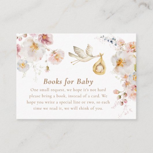 Wildflower Spring Tuin Boeken Aanvraag Informatiekaartje (Voorkant)