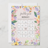 Wildflower Spring Vind de gast bingo spel Kaart (Voorkant)
