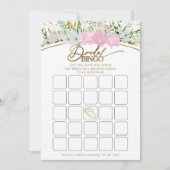 Wildflower Spring vrijgezellenfeest bingo spel kaa Kaart (Voorkant)