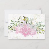 Wildflower Spring Vrijgezellenfeest Dank u Kaarten RSVP Kaartje (Achterkant)