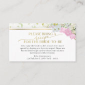 Wildflower Spring Vrijgezellenfeest Recept Aanvraa Informatiekaartje (Voorkant)