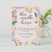 Wildflower Spring Wedding Deze kaars brandt Kaart