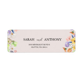 Wildflower Spring Wedding Retour Adres Label