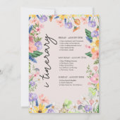 Wildflower Spring Welkomstbrief & tijdlijn Kaart (Achterkant)