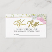 Wildflower Spring Wine Raffle Game Vrijgezellenfee Informatiekaartje (Voorkant)