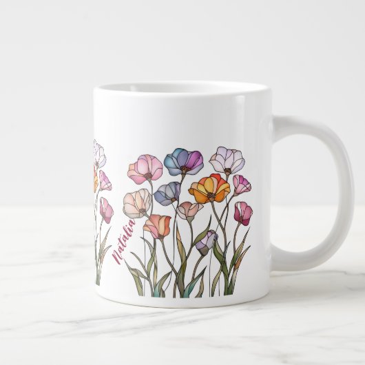 Wildflower Stained Glass Grote Koffiekop (Rechts)