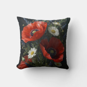 Wildflower Stilleven – Cottagecore Realisme Bloeme Kussen