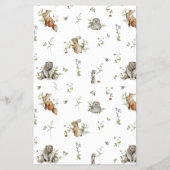 Wildflower Strawberry Baby shower Bingogame Flyer (Achterkant)