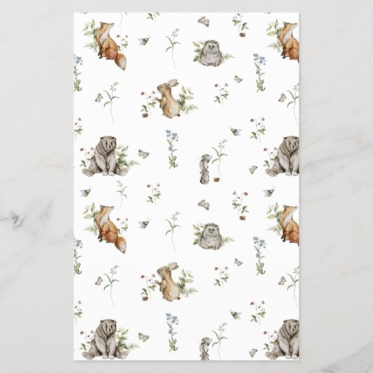 Wildflower Strawberry Baby shower Bingogame Flyer (Achterkant)