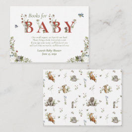 Wildflower Strawberry Summer Baby Boekaanvraag Informatiekaartje