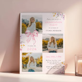 Wildflower & Strikdiploma-uitnodiging Kaart