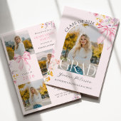 Wildflower & Strikdiploma-uitnodiging Kaart