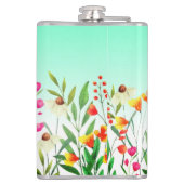 Wildflower sublimatie heupfles (Achterkant)