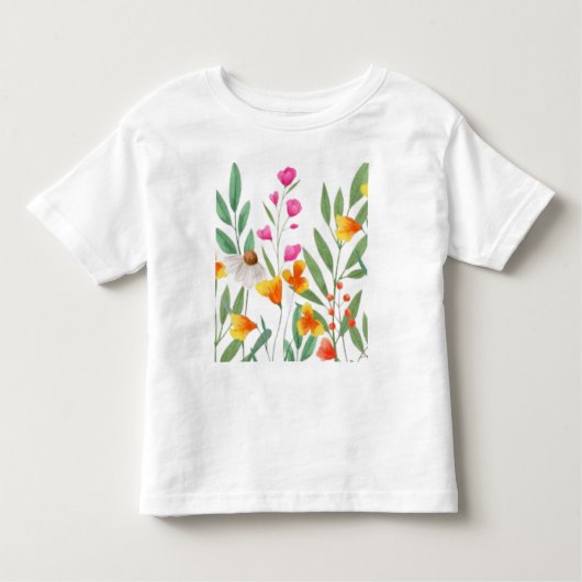 Wildflower sublimatie kinder shirts (Voorkant)