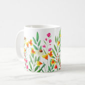 Wildflower sublimatie koffiemok (Voorkant links)