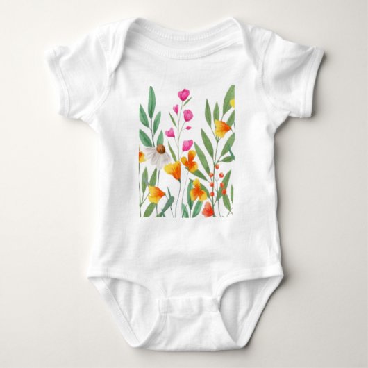 Wildflower sublimatie romper (Voorkant)