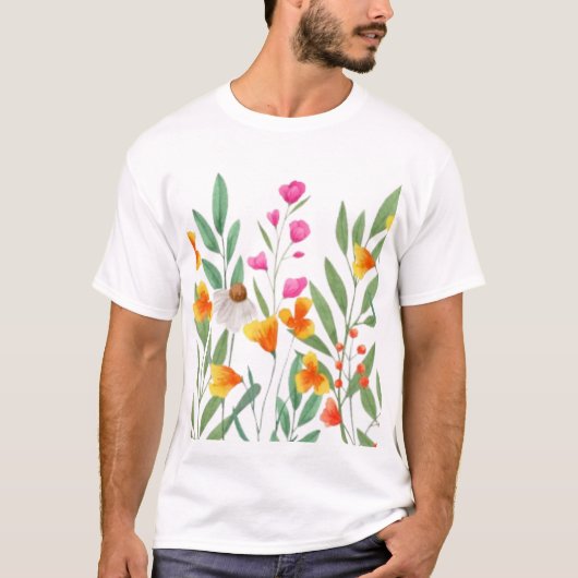 Wildflower sublimatie t-shirt (Voorkant)