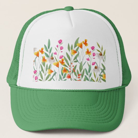 Wildflower sublimatie trucker pet (Voorkant)