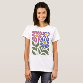 Wildflower subtiele biseksuele pride bi vlag t-shirt (Voorkant volledig)