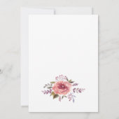Wildflower Summer Boho Wedding Invitation Kaart (Achterkant)
