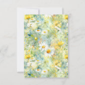 Wildflower Summer Weddenschap RSVP-Kaarten RSVP Kaartje (Achterkant)