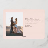 Wildflower Surround Save the Date Folie Uitnodiging (Achterkant)