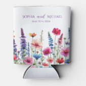Wildflower symfonie-bruiloft blikjeskoeler (Voorkant)