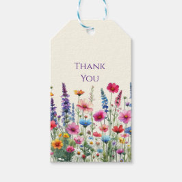 Wildflower Symfonie-bruiloft Cadeaulabel