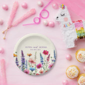 Wildflower Symfonie-bruiloft Papieren Bordje (Feest)
