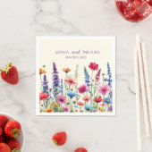Wildflower symfonie-bruiloft- servetten (Insitu)