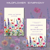 Wildflower Symphony Bruiloft Thema Uitnodiging